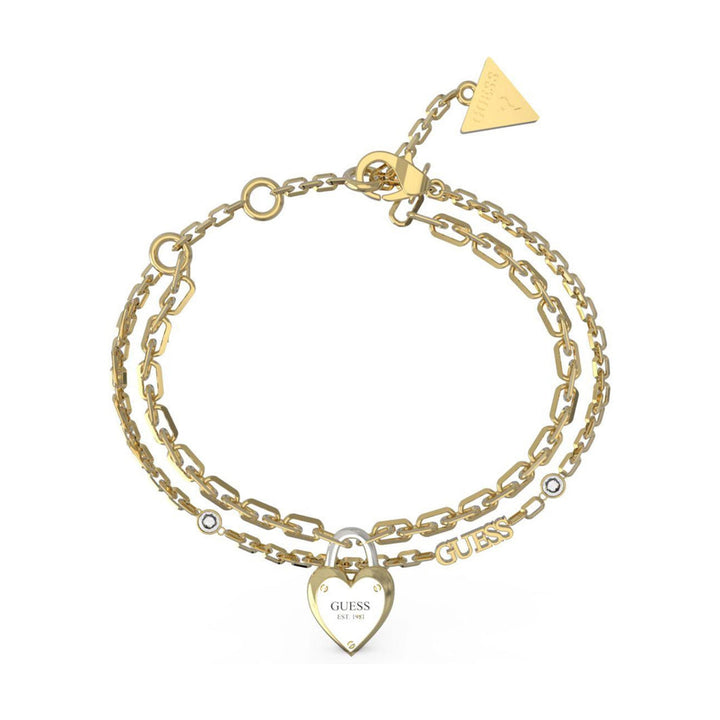 Guess Damen Armband All You Need Is Love JUBB04206JW - Gold/Weiß / S / Gold/Weiß / L - View 2
