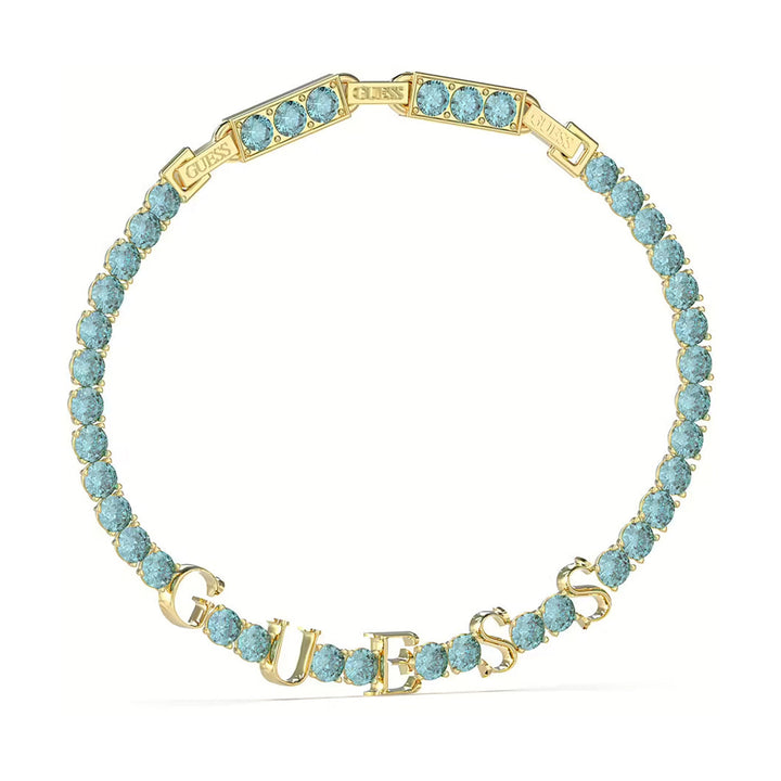 Guess Damen Armband Arm Party JUBB04218JW - Gold/Türkis - View 3