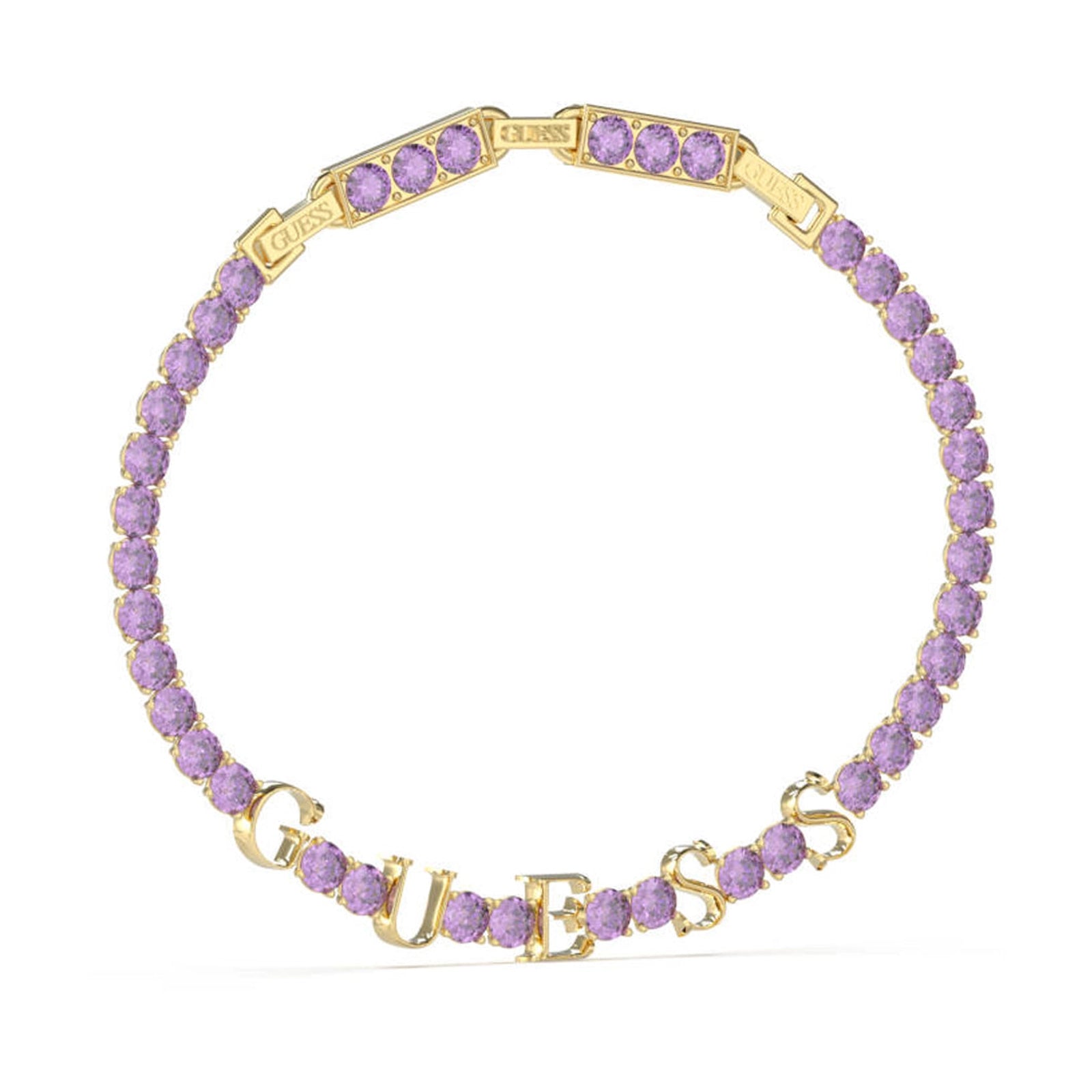 Guess Damen Armband Arm Party JUBB04218JW - Gold/Lila - View 2
