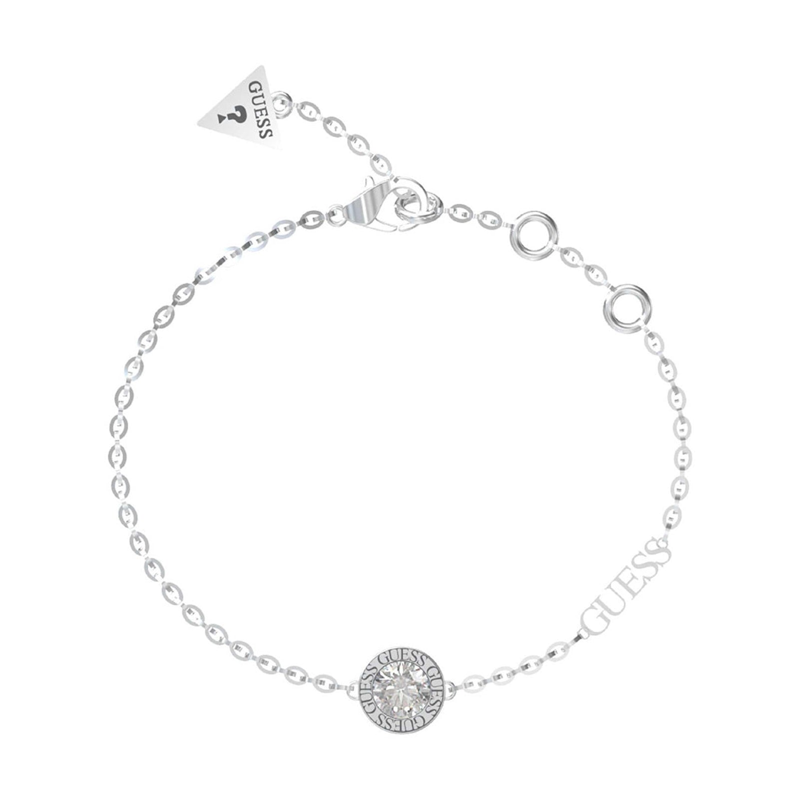 Guess Damen Armband Color My Day JUBB02246JW - Silber/Weiß / L - View 3