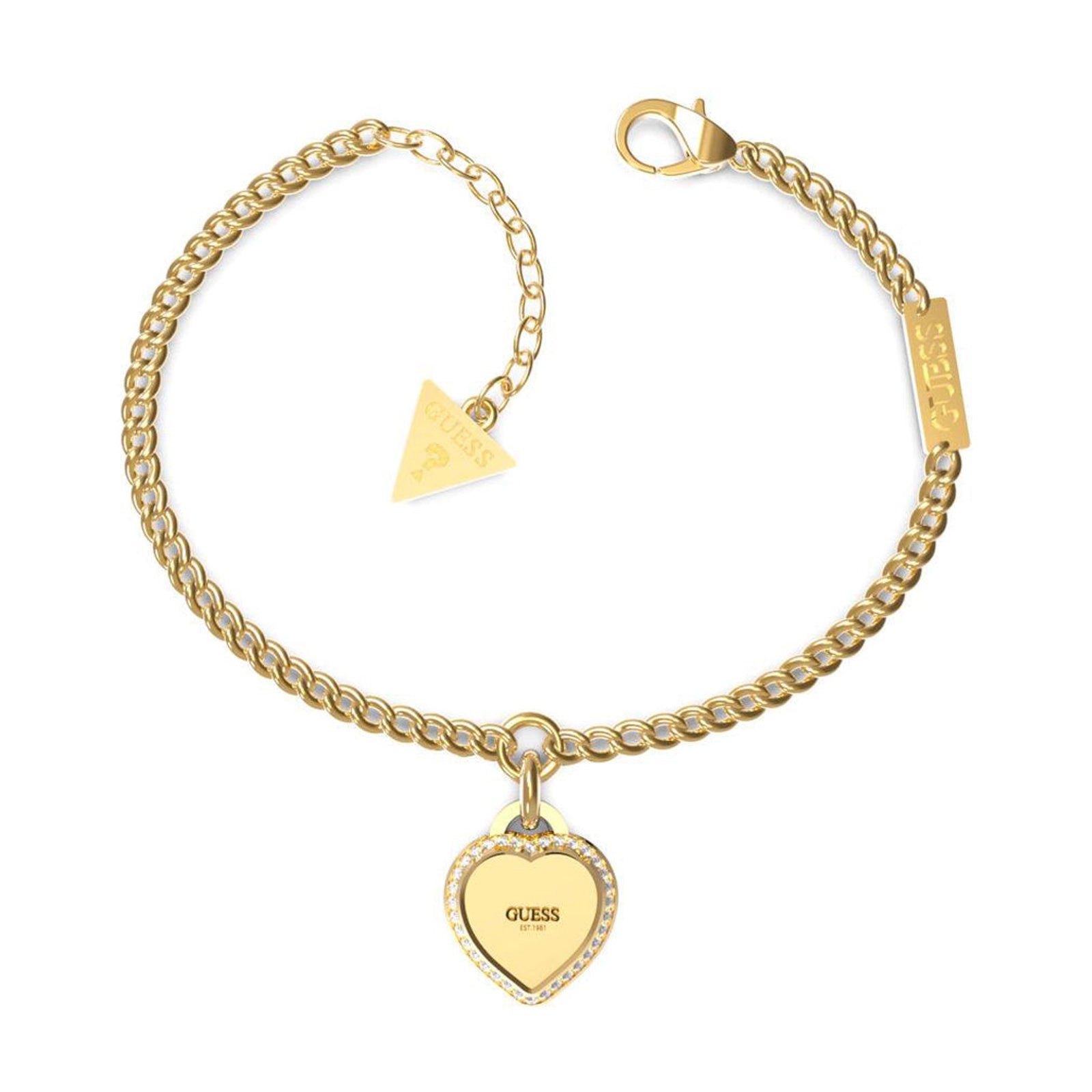 Guess Damen Armband Fine Heart JUBB01422JW - Gold / S / Gold / L - View 3