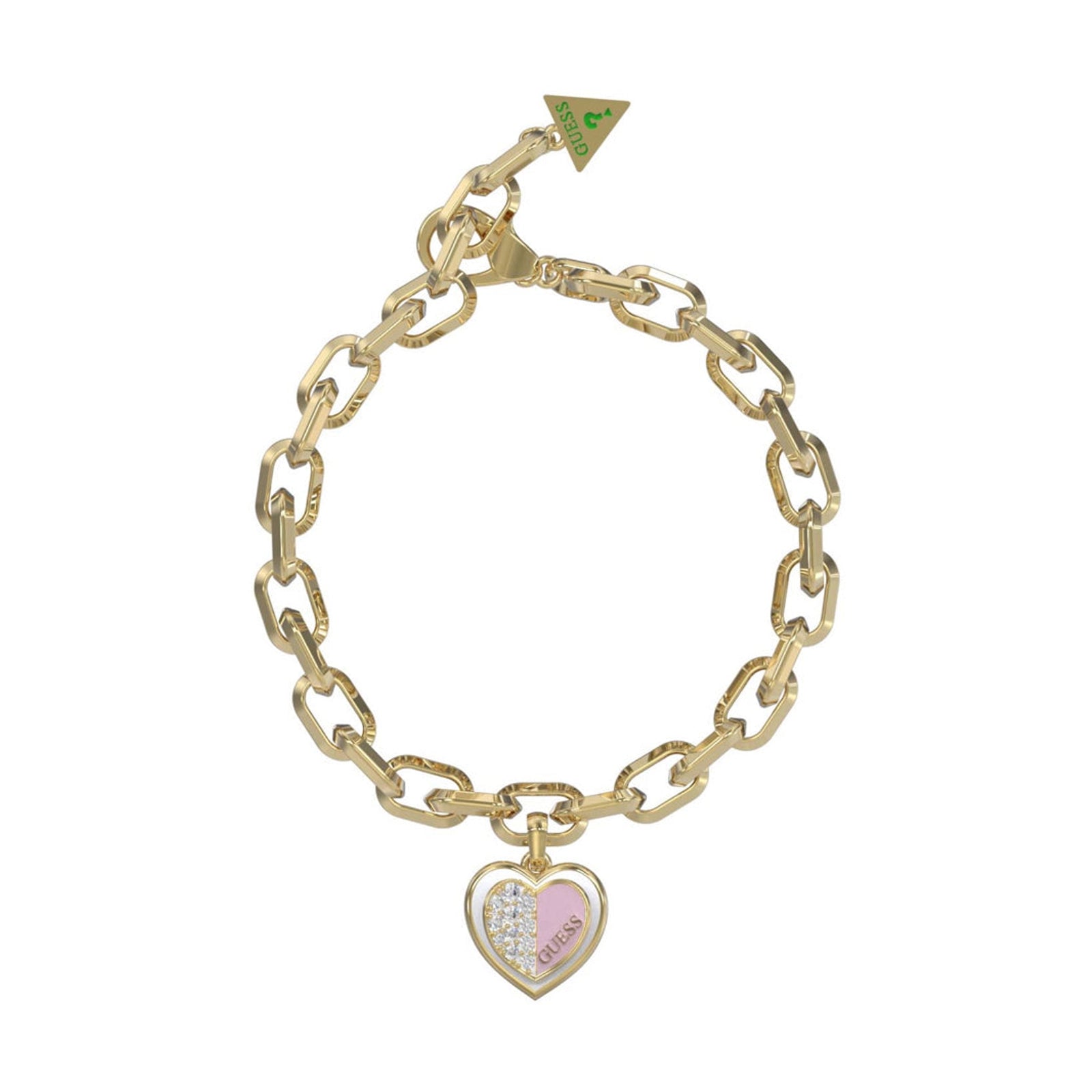 Guess Damen Armband JUBB03034JW - Gold/Pink / S / Gold/Pink / L