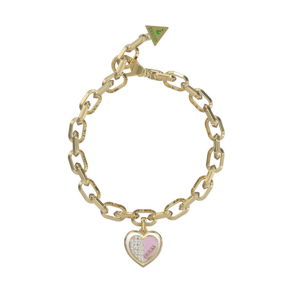 Guess Damen Armband JUBB03034JW - Gold/Pink / S / Gold/Pink / L