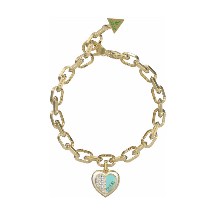 Guess Damen Armband JUBB03034JW - Gold/Türkis / S / Gold/Türkis / L - View 2
