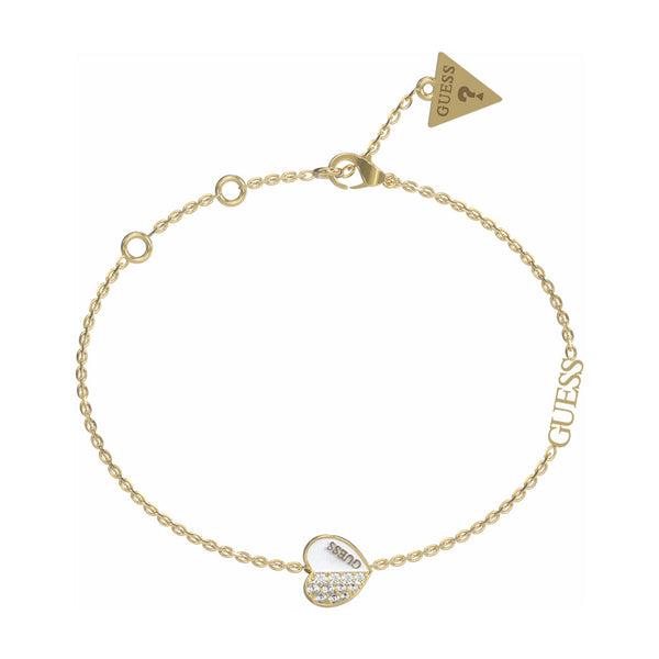 Guess Damen Armband JUBB03042JW - Gold/Weiß / S / Gold/Weiß / L