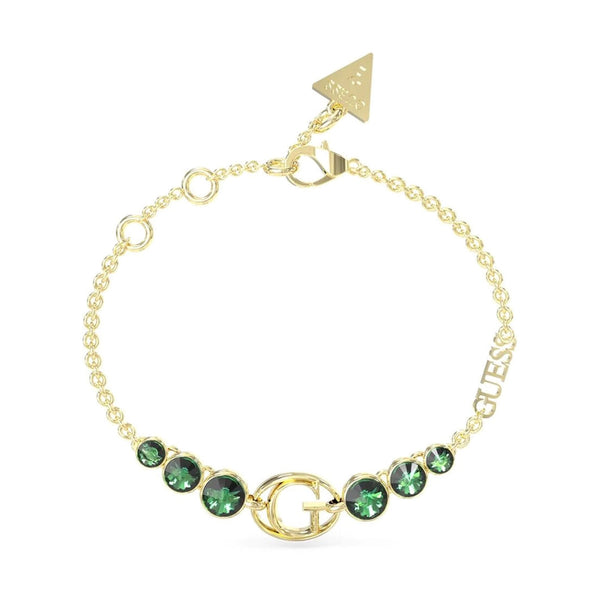 Guess Damen Armband JUBB03358JW - Gold/Grün / L / Gold/Grün / S
