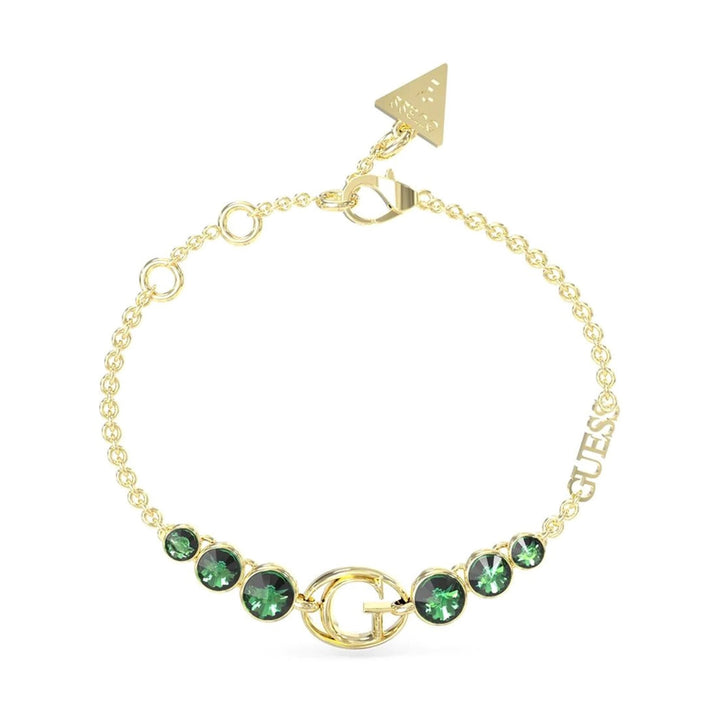 Guess Damen Armband JUBB03358JW - Gold/Grün / L / Gold/Grün / S