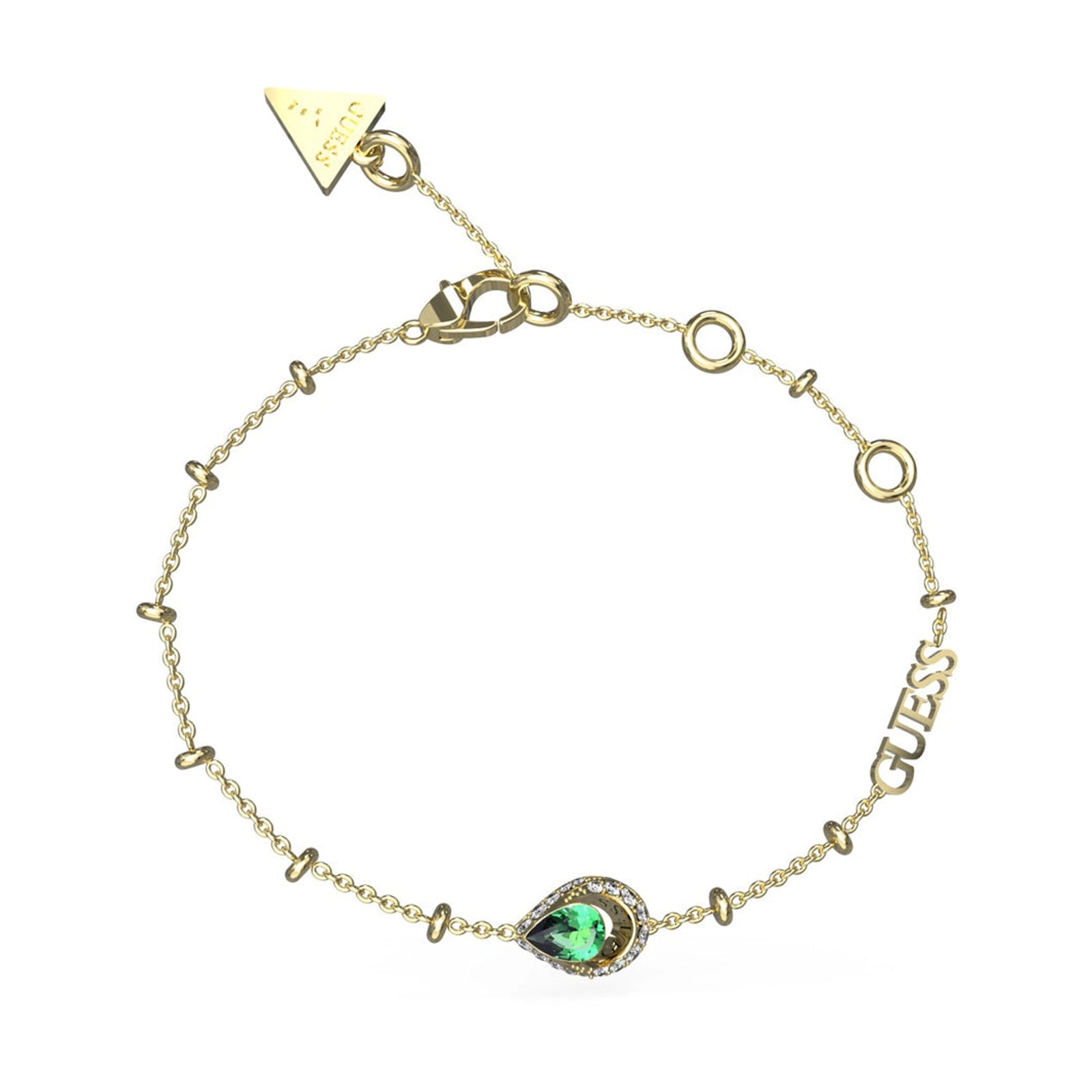Guess Damen Armband JUBB03392JW - Gold/Grün / L / Gold/Grün / S - View 2