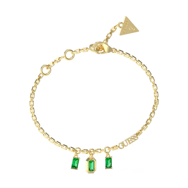 Guess Damen Armband JUBB04251JW - Gold/Grün / S / Gold/Grün / L