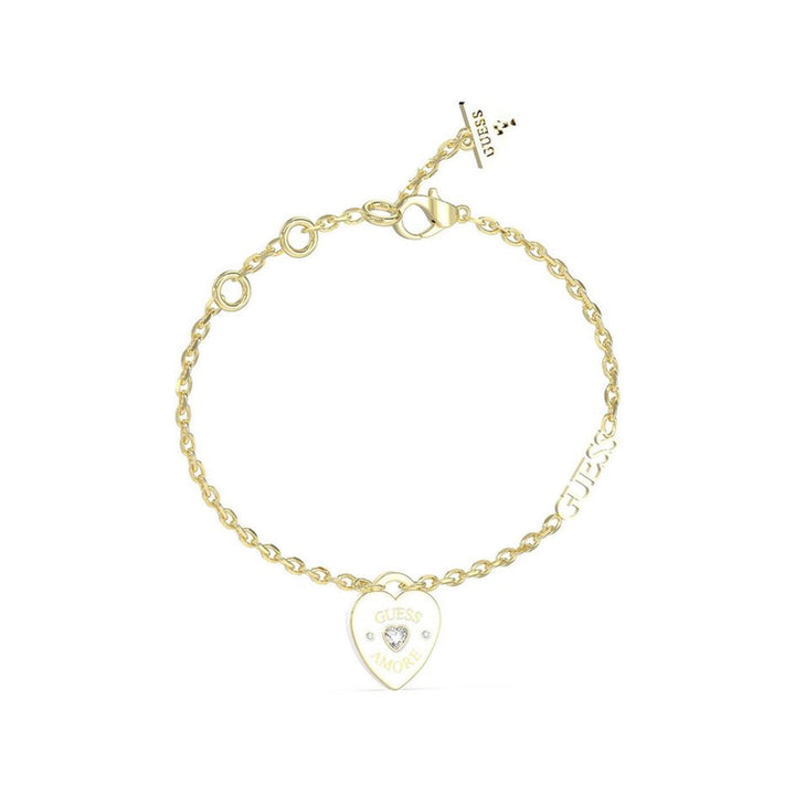 Guess Damen Armband JUBB05053JW - Gold/Weiß / L / Gold/Weiß / S
