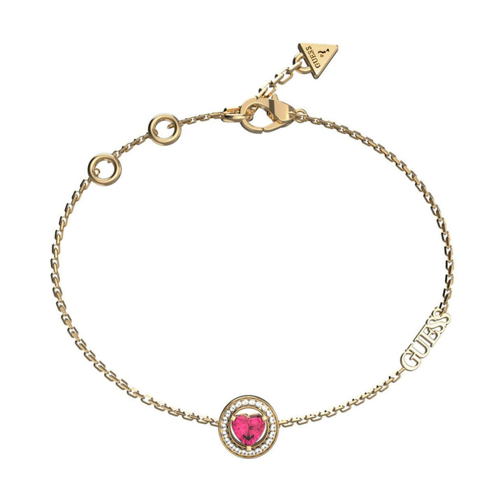 Guess Damen Armband Mama Non Mama JUBB04668JW - Gold/Rot / S / Gold/Rot / L - View 3
