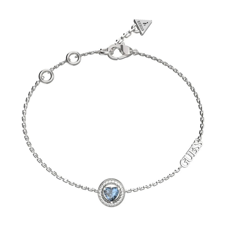 Guess Damen Armband Mama Non Mama JUBB04668JW - Silber/Blau / S / Silber/Blau / L - View 2
