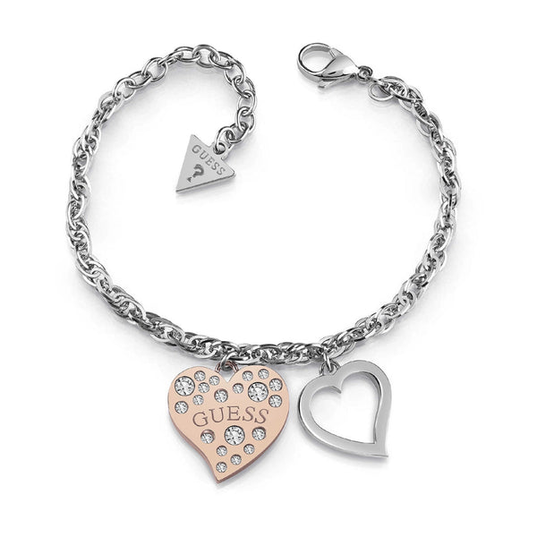 Guess Damen Armband UBB78095 - Silber/Rosegold / S / Silber/Rosegold / L