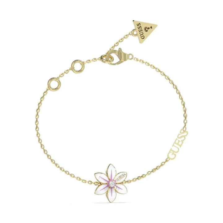 Guess Damen Armband White Lotus JUBB04134JW - Gold/Weiß/Pink / S / Gold/Weiß/Pink / L - View 2