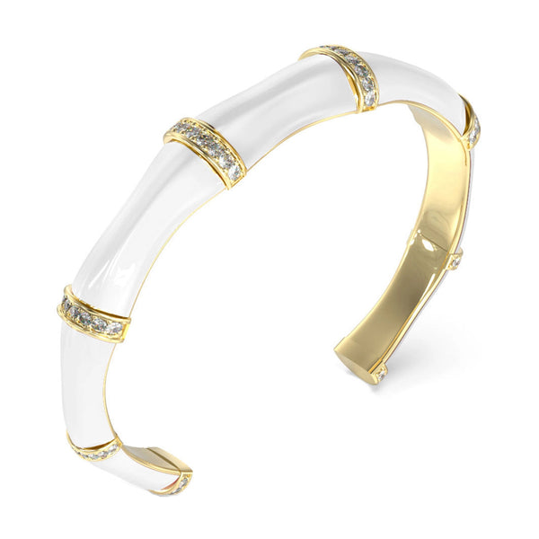 Guess Damen Armreif JUBB05157JW - Gold/Weiß / L / Gold/Weiß / S