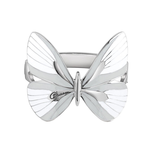 Guess Damen Armreif UBB85150 - Silber/Weiß / L