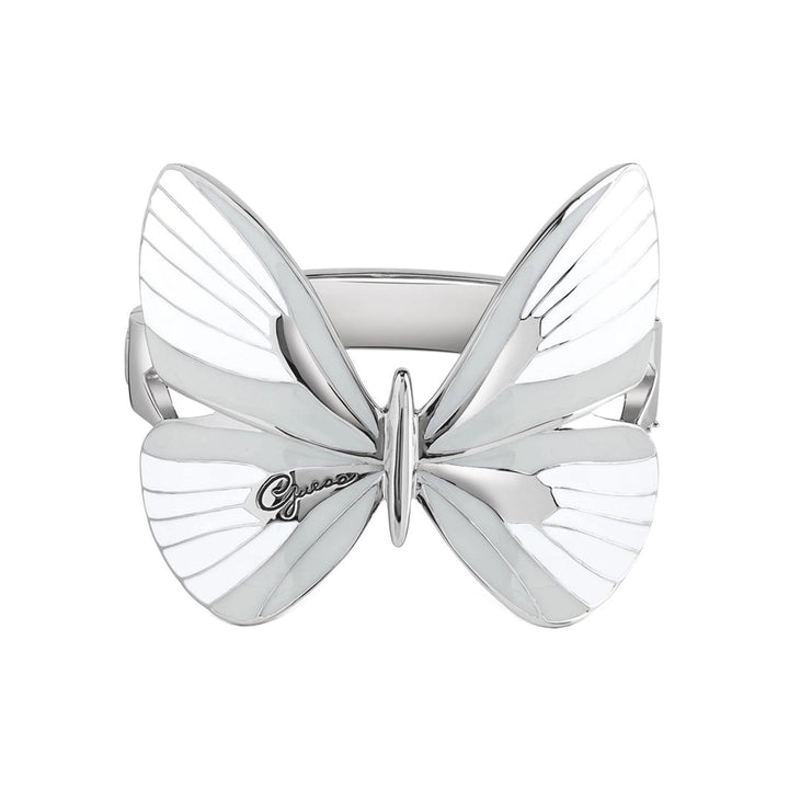Guess Damen Armreif UBB85150 - Silber/Weiß / L
