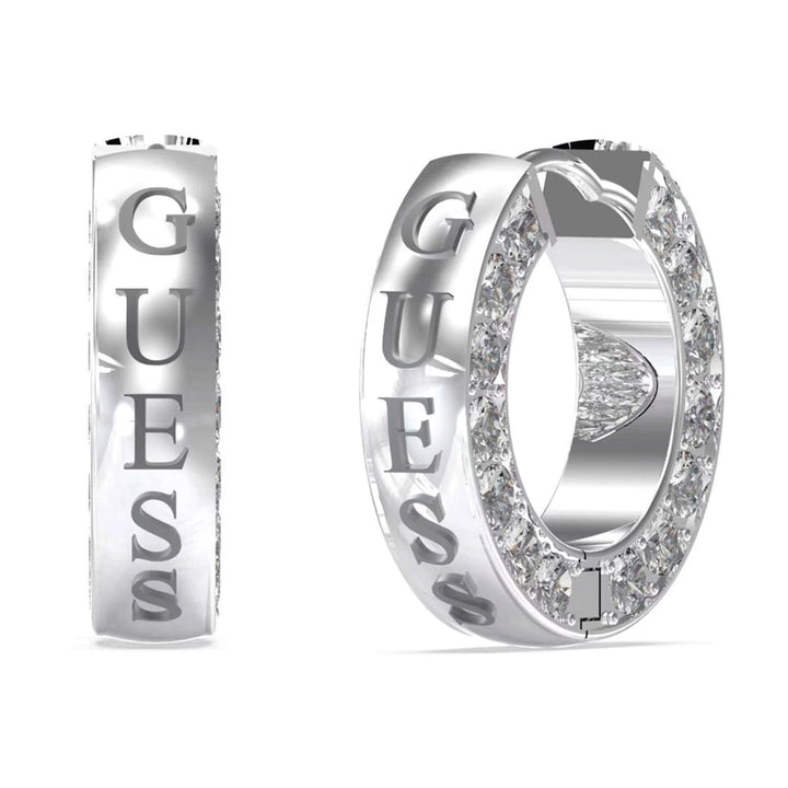 Guess Damen Creolen Circle Lights JUBE03160JW - Silber - View 2