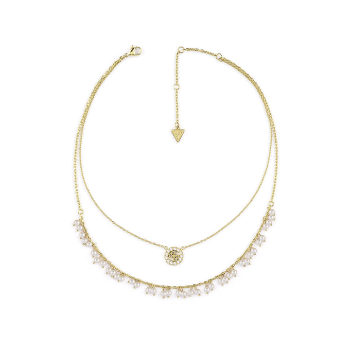 Guess Damen Halskette Bon Bon JUBN04679JW - Gold/Weiß