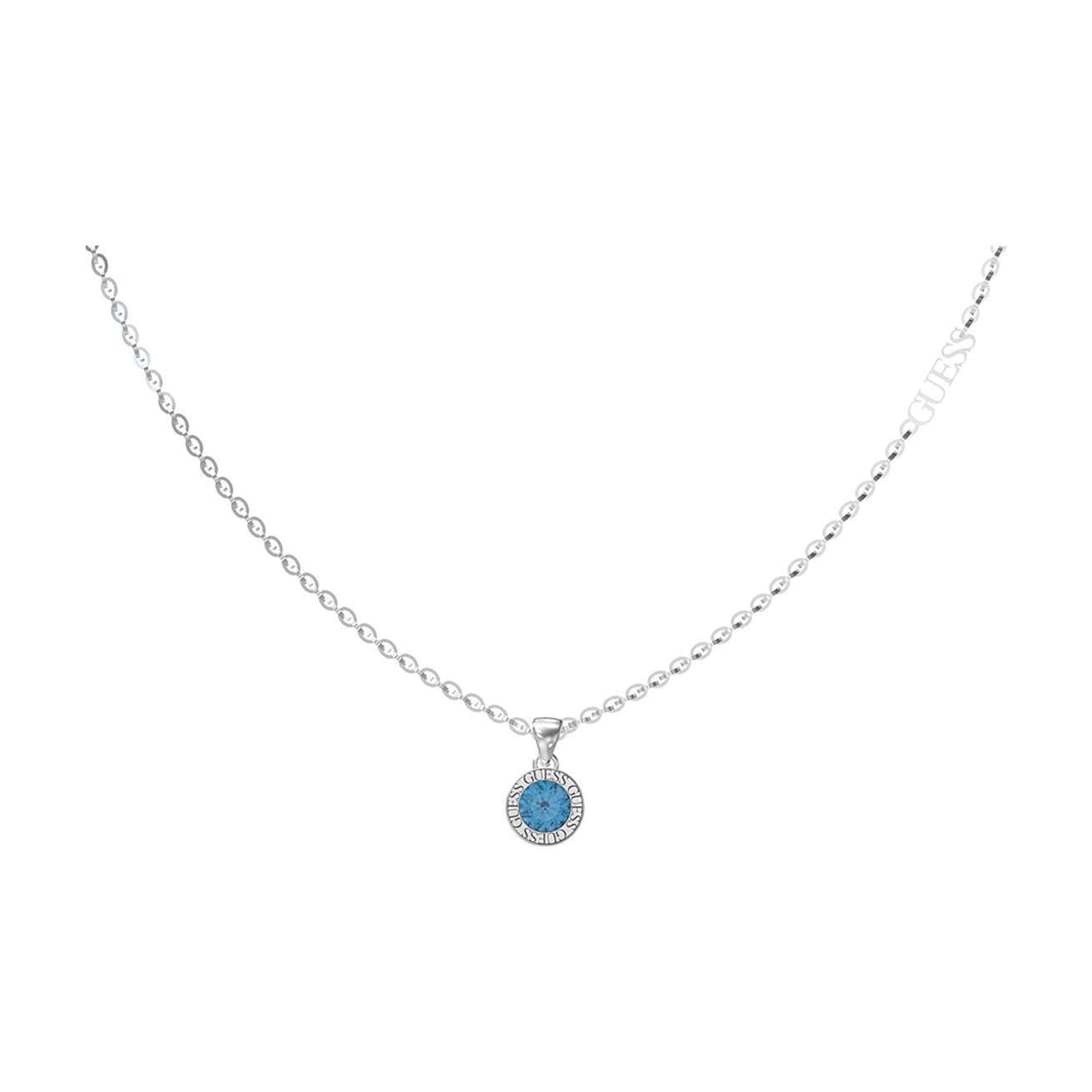 Guess Damen Halskette Color My Day JUBN02245JW - Silber/Blau - View 2
