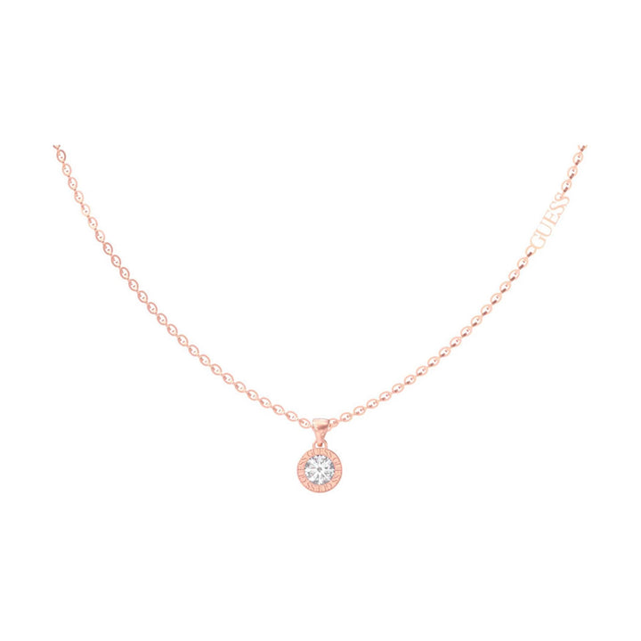 Guess Damen Halskette Color My Day JUBN02245JW - Rosegold/Weiß