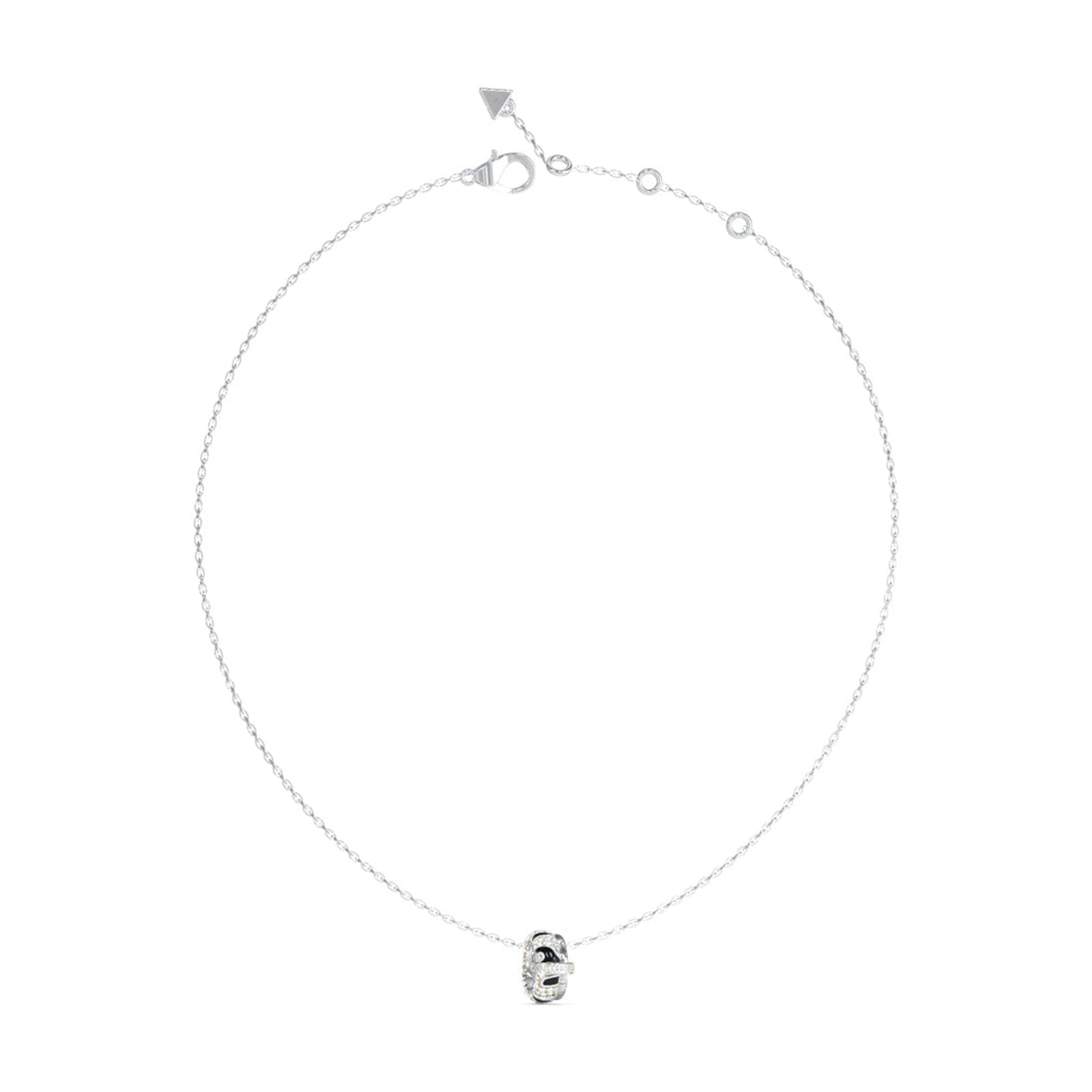 Guess Damen Halskette Fabulous Me JUBN05191JW - Silber/Schwarz