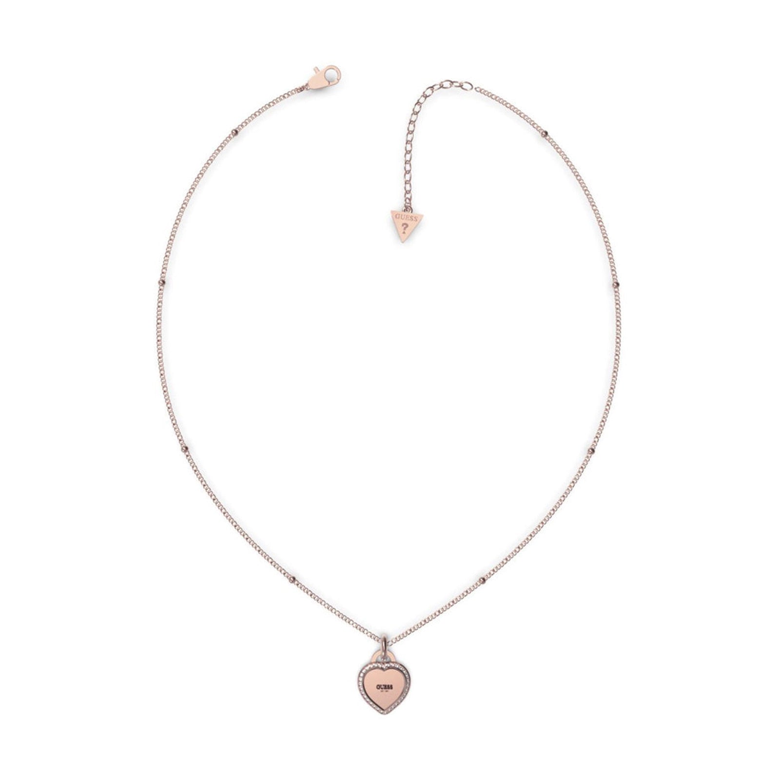 Guess Damen Halskette Fine Heart JUBN01420JW - Rosegold