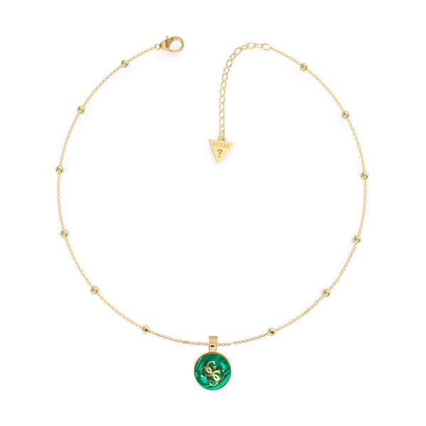 Guess Damen Halskette JUBN01389JW - Gold/Grün