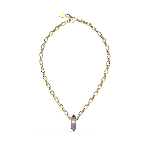 Guess Damen Halskette JUBN03117JW - Gold/Lila
