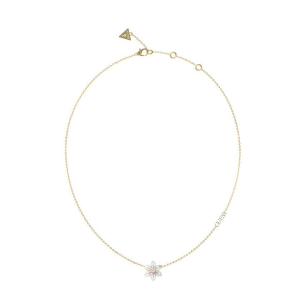 Guess Damen Halskette JUBN04136JW - Gold/Weiß/Pink