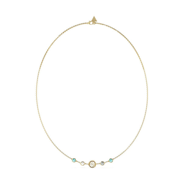 Guess Damen Halskette JUBN05097JW - Gold/Aquamarine / Standard