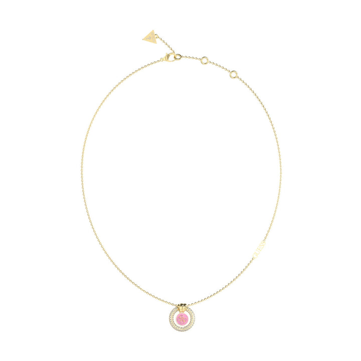 Guess Damen Halskette Knot You Rosegold JUBN04052JW - Gold/Pink