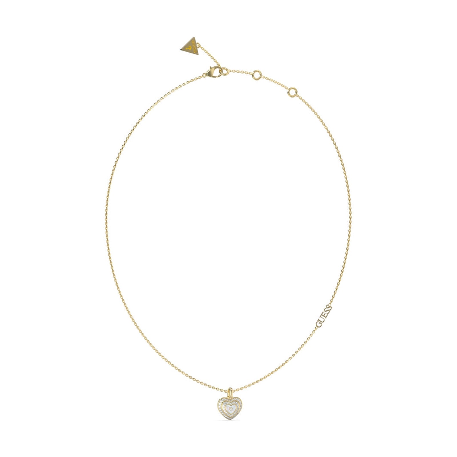 Guess Damen Halskette Lange Amami JUBN04026JW - Gold/Weiß