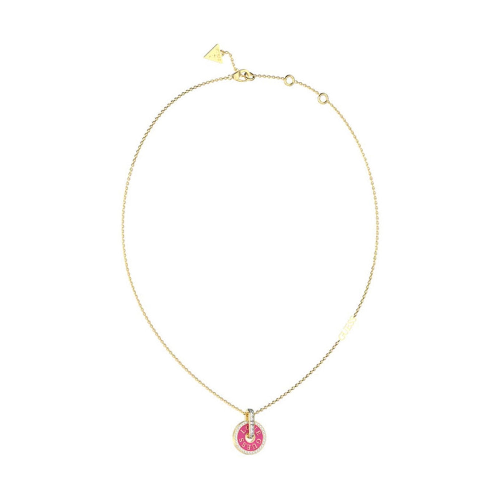 Guess Damen Halskette Love JUBN04077JW - Gold/Pink