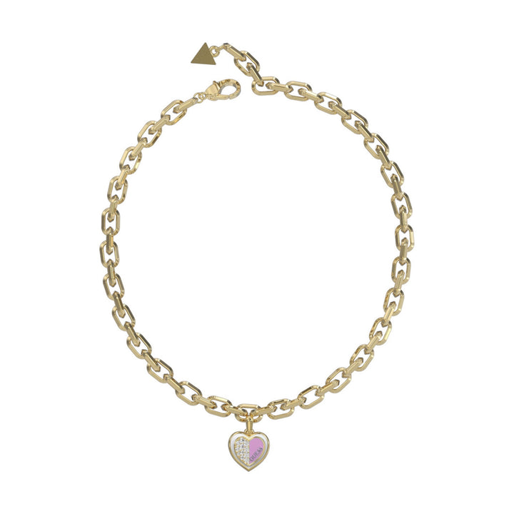 Guess Damen Halskette Lovely JUBN03033JW - Gold/Pink