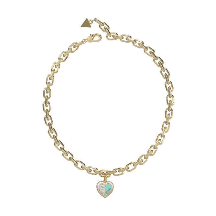 Guess Damen Halskette Lovely JUBN03033JW - Gold/Türkis - View 2