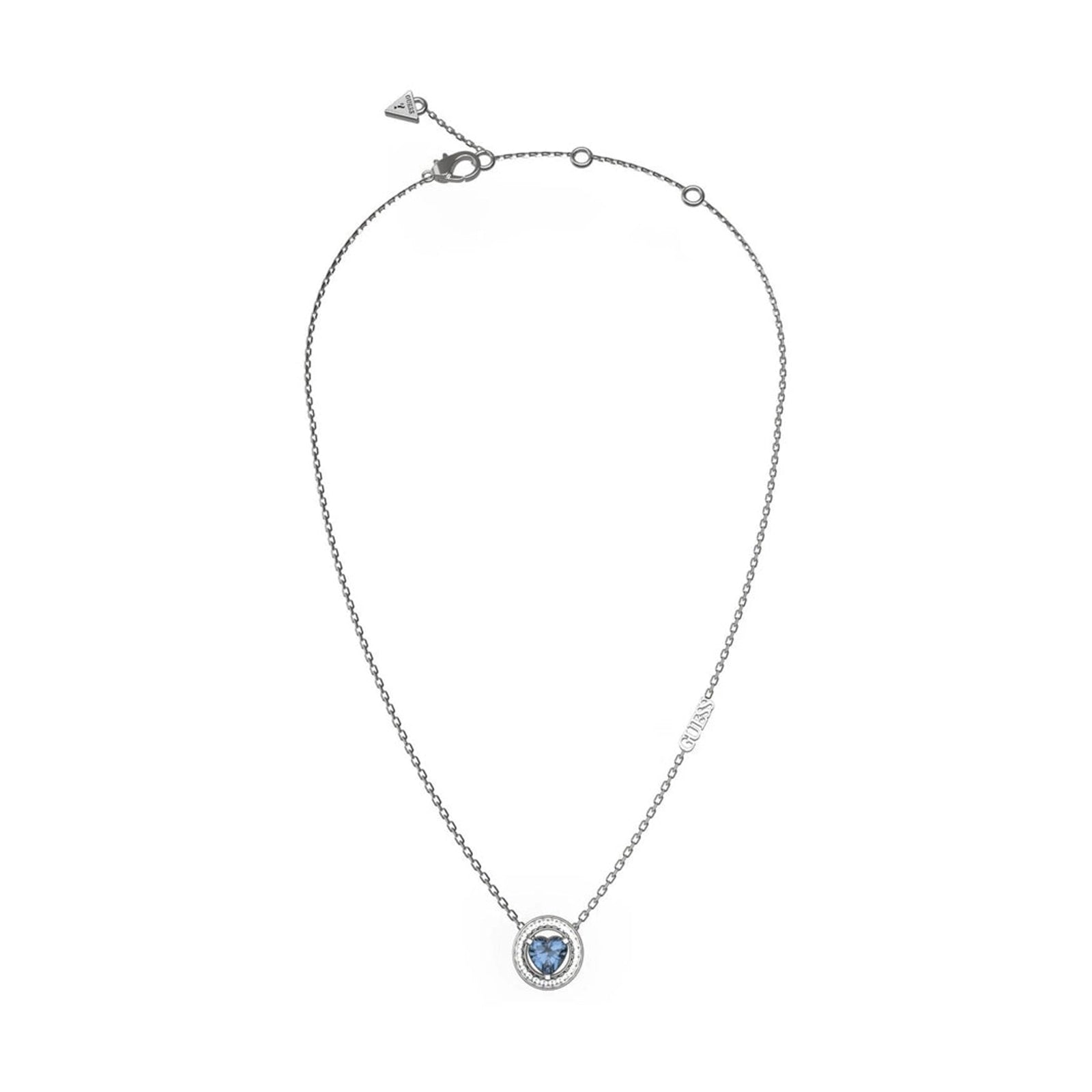 Guess Damen Halskette Mama Non Mama JUBN04667JW - Silber/Blau - View 2