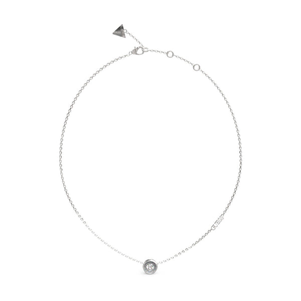 Guess Damen Halskette Unique Solitaire JUBN03398JW - Silber
