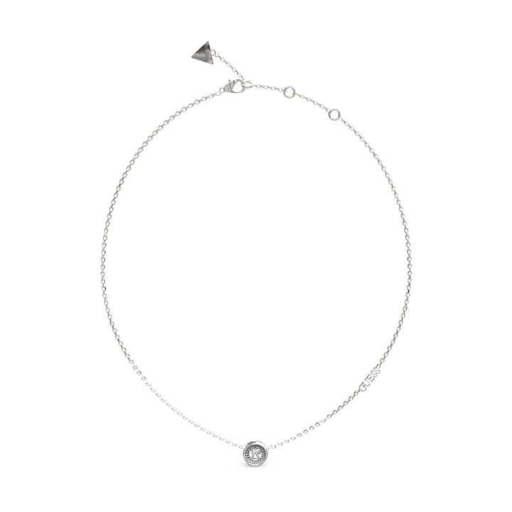 Guess Damen Halskette Unique Solitaire JUBN03398JW - Silber