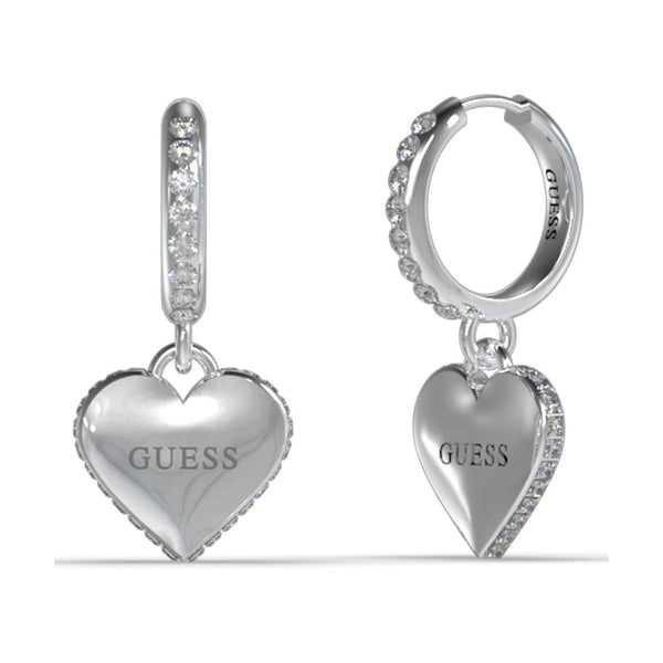 Guess Damen Ohrhänger Falling In Love JUBE02236JW - Silber