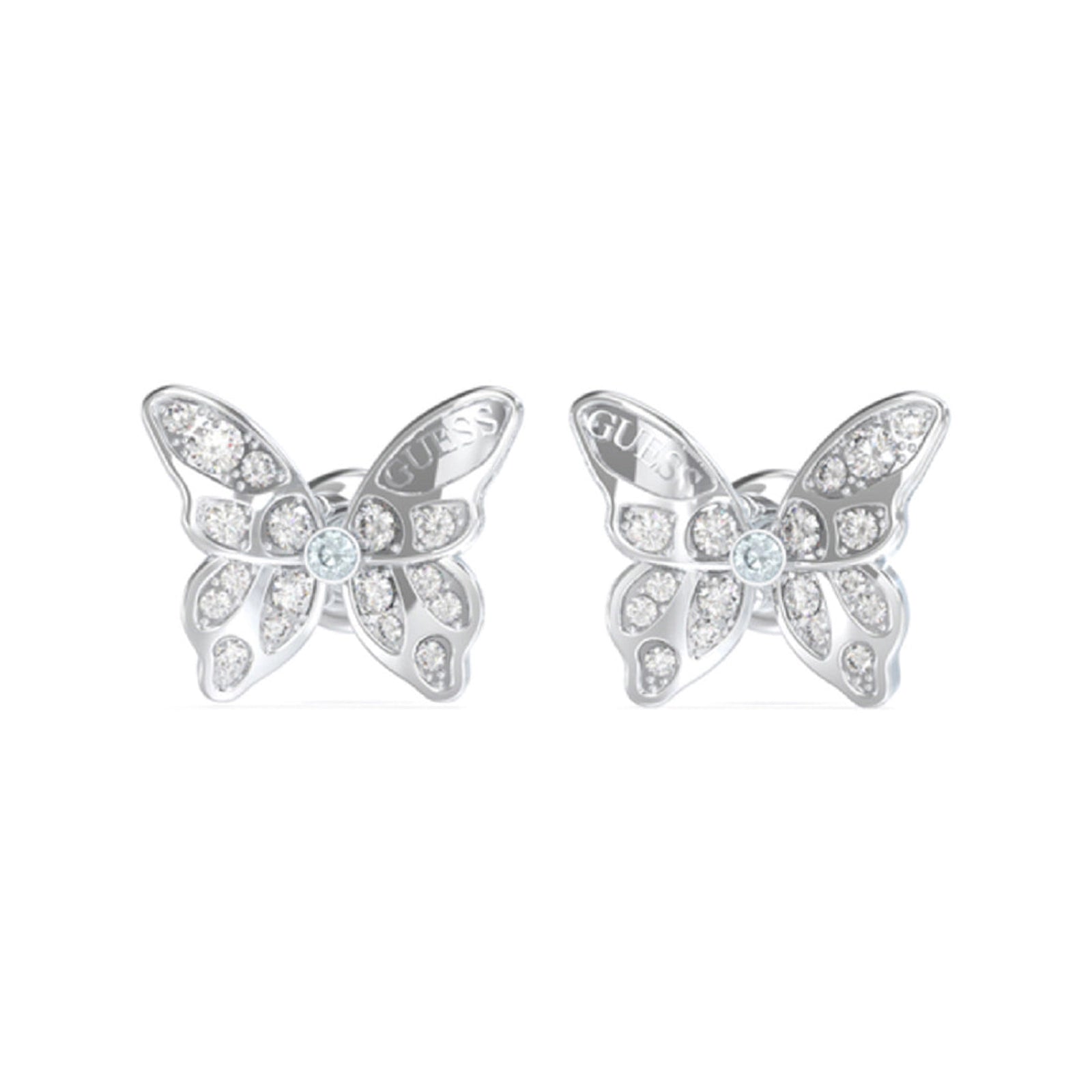 Guess Damen Ohrstecker Chrysalis JUBE04108JW - Silber