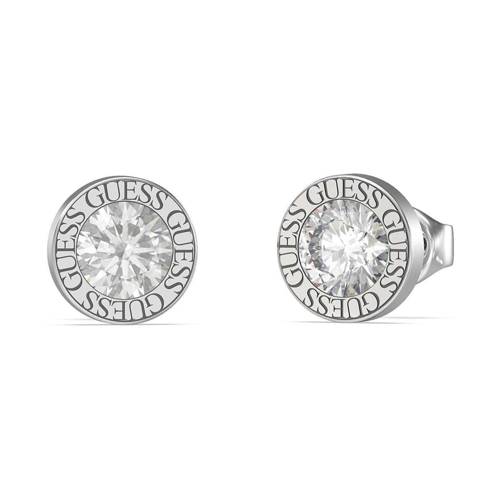 Guess Damen Ohrstecker Color My Day JUBE02244JW - Silber/Weiß - View 4