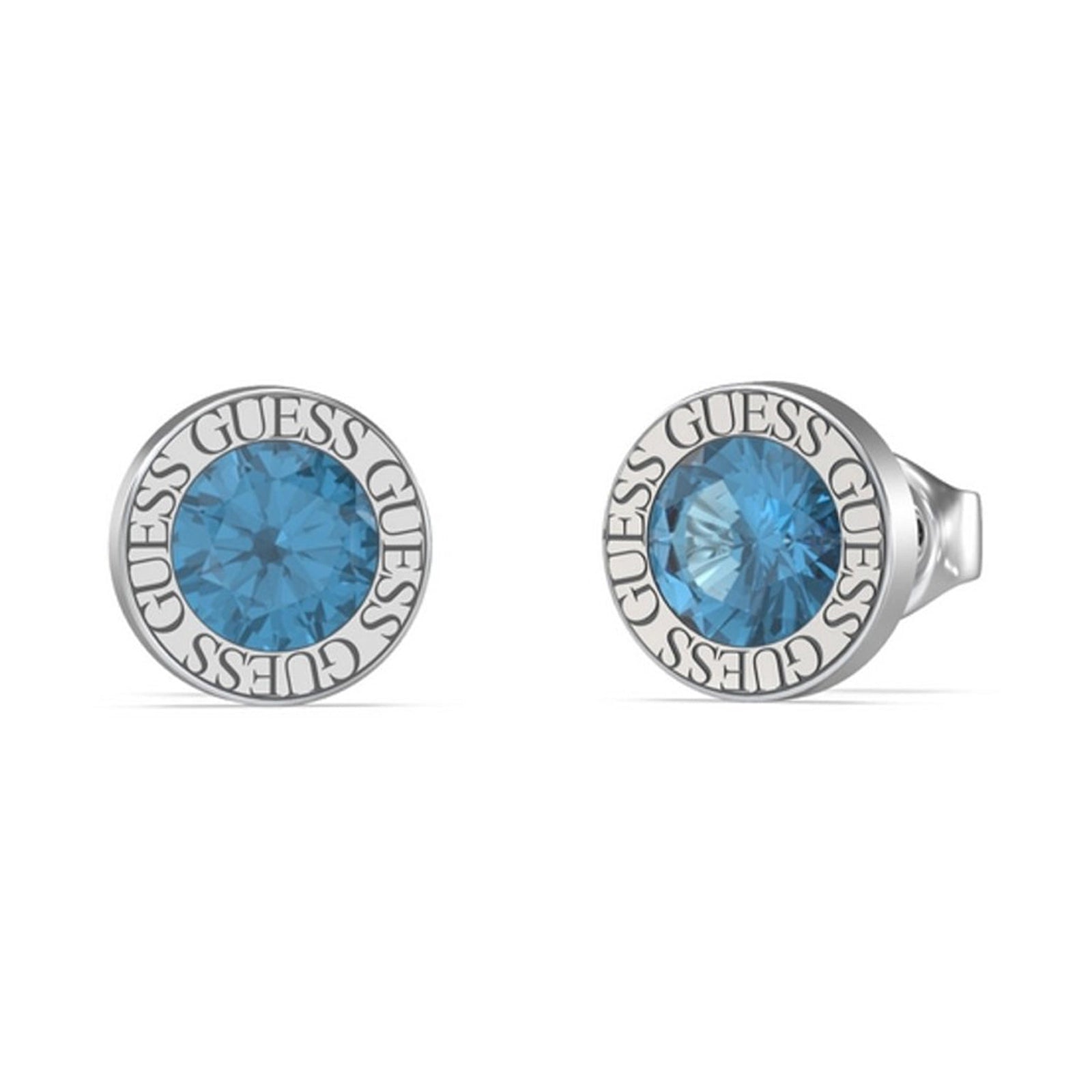 Guess Damen Ohrstecker Color My Day JUBE02244JW - Silber/Blau - View 2