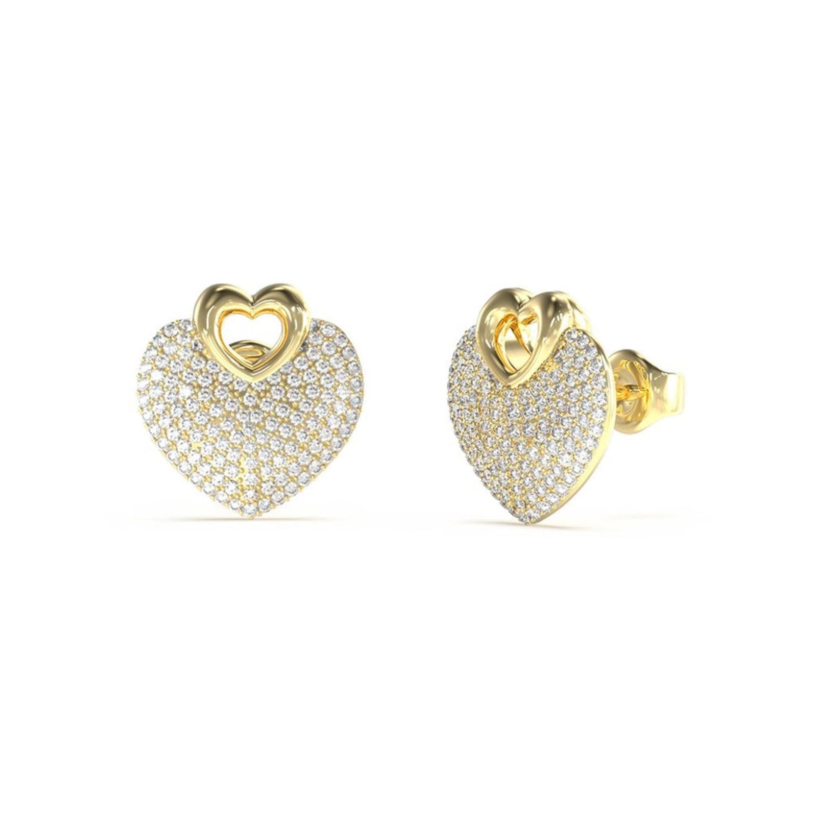 Guess Damen Ohrstecker Crazy In Love JUBE05213JW - Gold