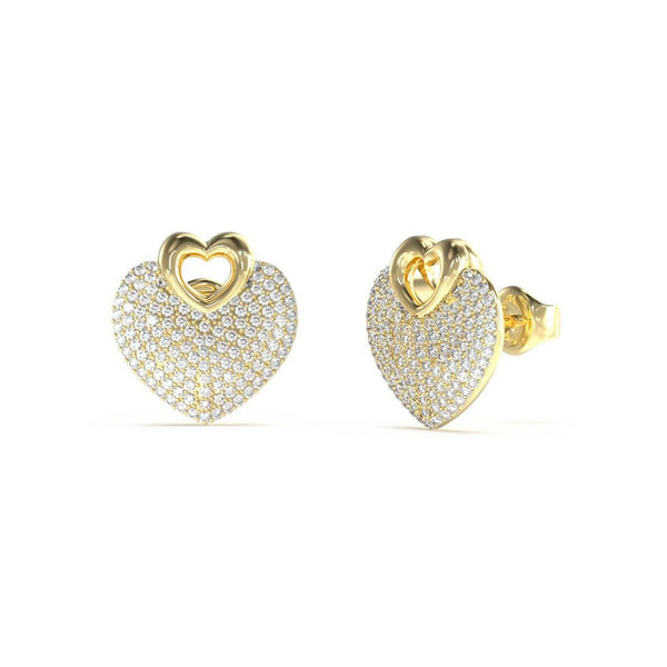 Guess Damen Ohrstecker Crazy In Love JUBE05213JW - Gold