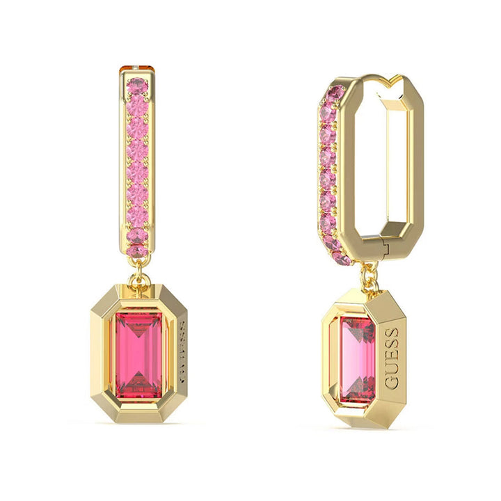 Guess Damen Ohrstecker Hashtag JUBE04252JW - Gold/Pink - View 2