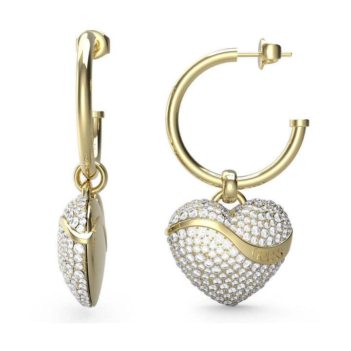 Guess Damen Ohrstecker In My Heart JUBE04495JW - Gold - View 2