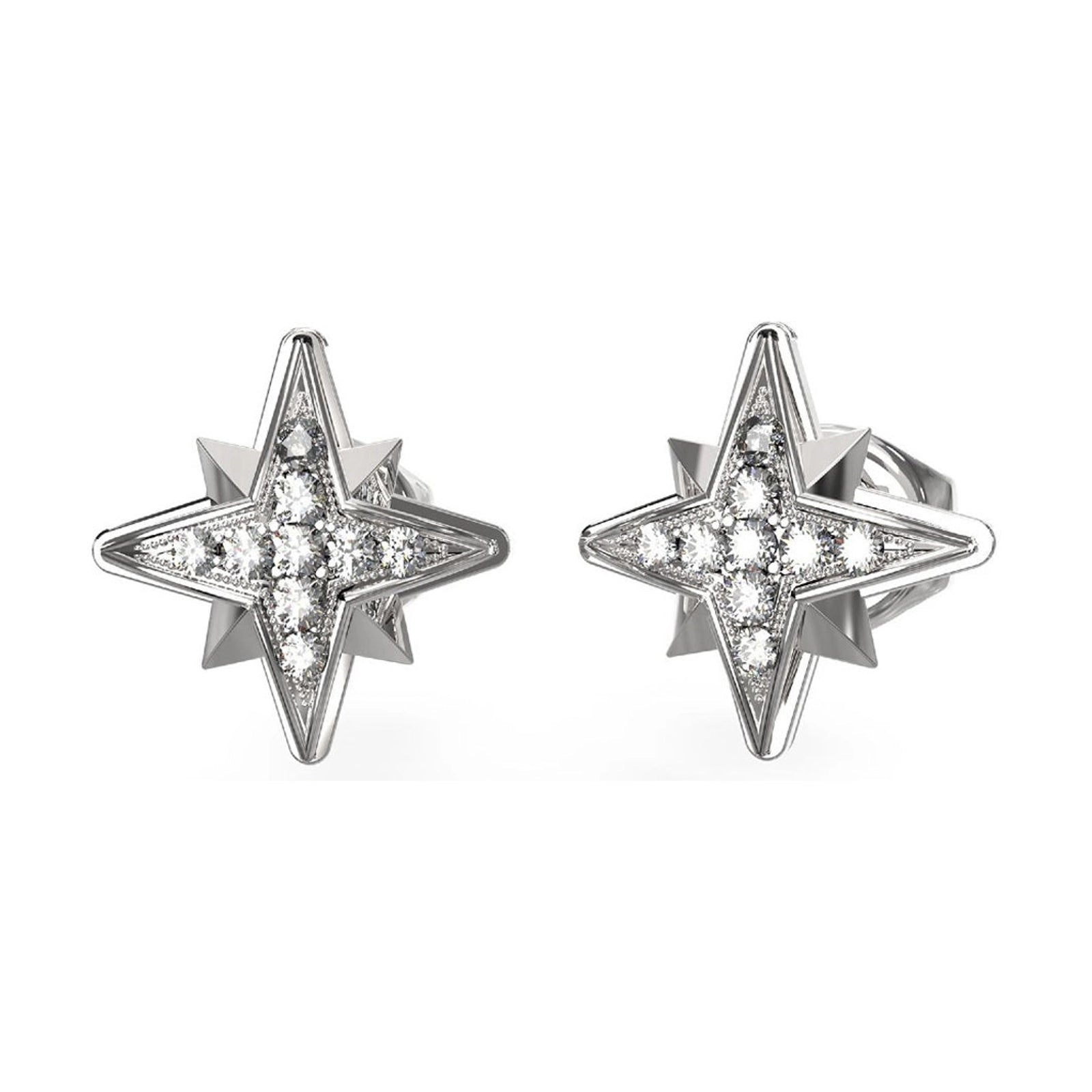 Guess Damen Ohrstecker In The Sky JUBE03331JW - Silber