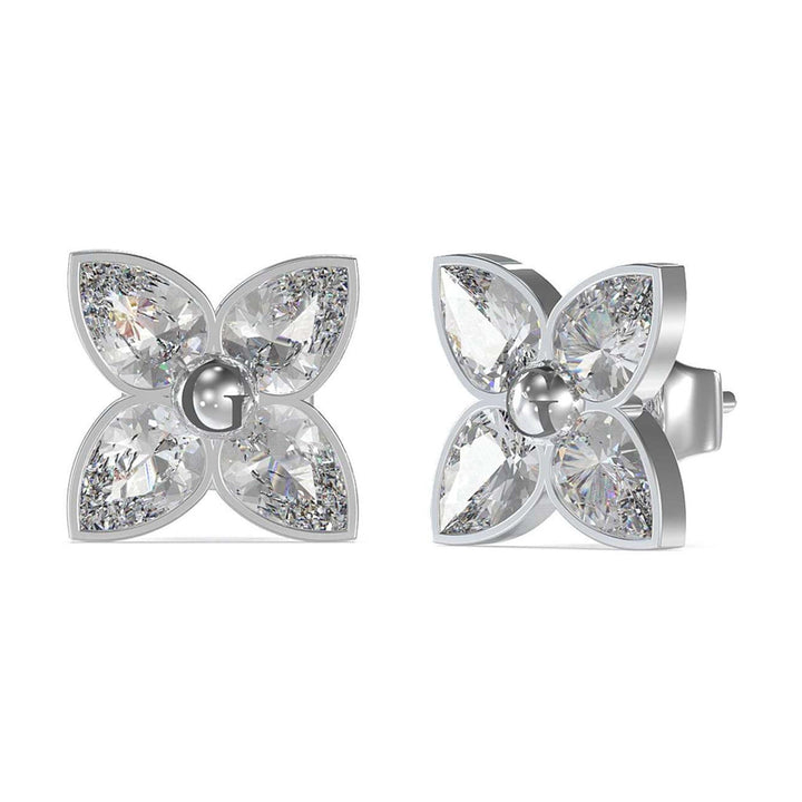 Guess Damen Ohrstecker JUBE02150JW - Silber/Weiß - View 2