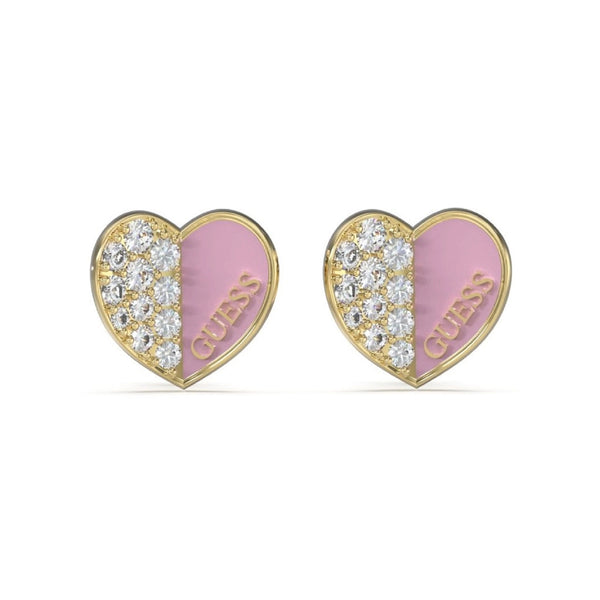 Guess Damen Ohrstecker JUBE03048JW - Gold/Pink